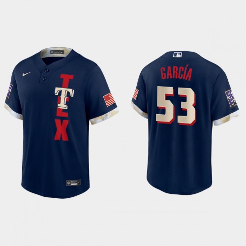 Texas Texas Rangers #53 Adolis Garcia 2021 Mlb All Star Game Fan’s Version Navy Jersey Men’s