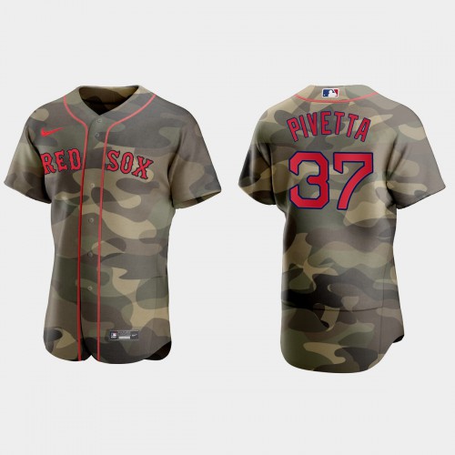 Boston Boston Red Sox #37 Nick Pivetta Men’s Nike 2021 Armed Forces Day Authentic MLB Jersey -Camo Men’s