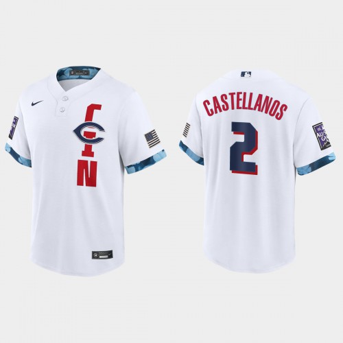 Cincinnati Cincinnati Reds #2 Nick Castellanos 2021 Mlb All Star Game Fan’s Version White Jersey Men’s