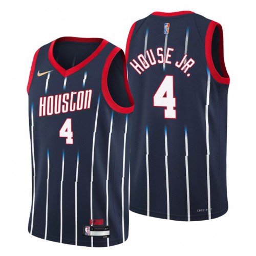 Houston Houston Rockets #4 Danuel House Jr. Men’s Nike Navy 2021/22 Swingman NBA Jersey – City Edition Men’s