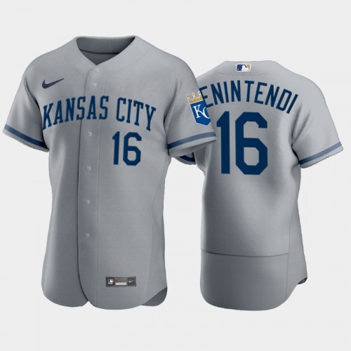Kansas City Kansas City Royals #16 Andrew Benintendi Men’s Nike 2022 Authentic Gray Jersey Men’s