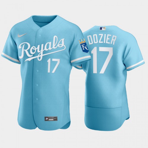 Kansas City Kansas City Royals #17 Hunter Dozier Men’s Nike Powder Blue 2022 Authentic Jersey Men’s