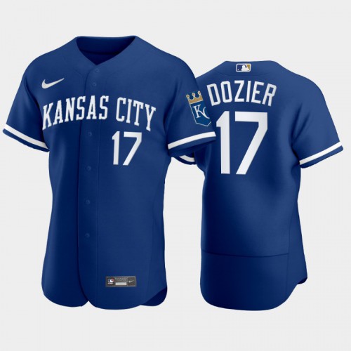 Kansas City Kansas City Royals #17 Hunter Dozier Men’s Nike Authentic 2022 Royal Blue Jersey Men’s