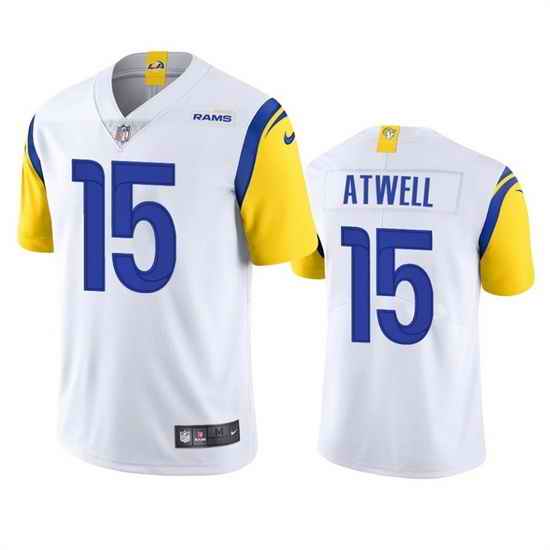 Men Los Angeles Rams #15 Tutu Atwell White Vapor Untouchable Limited Stitched Football Jersey