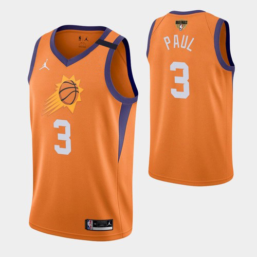Phoenix Phoenix Suns #3 Chris Paul Men’s 2021 NBA Finals Bound Statement Edition NBA Jersey Orange Men’s
