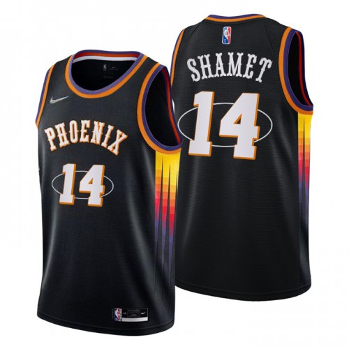 Phoenix Phoenix Suns #14 Landry Shamet Men’s Nike Black 2021/22 Swingman NBA Jersey – City Edition Men’s