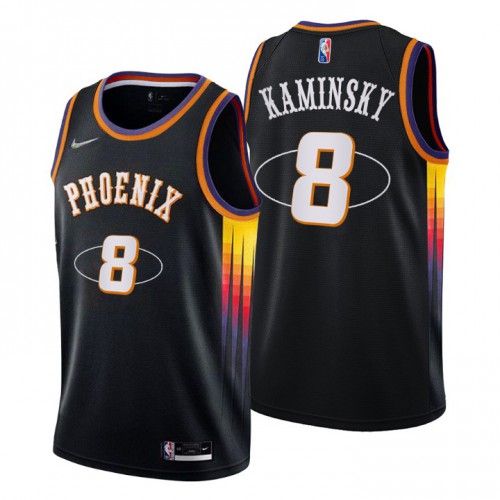 Phoenix Phoenix Suns #8 Frank Kaminsky Men’s Nike Black 2021/22 Swingman NBA Jersey – City Edition Men’s