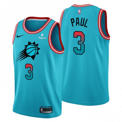 Nike Phoenix Suns #3 Chris Paul Men’s 2022-23 City Edition NBA Jersey – Cherry Blossom Blue Men’s