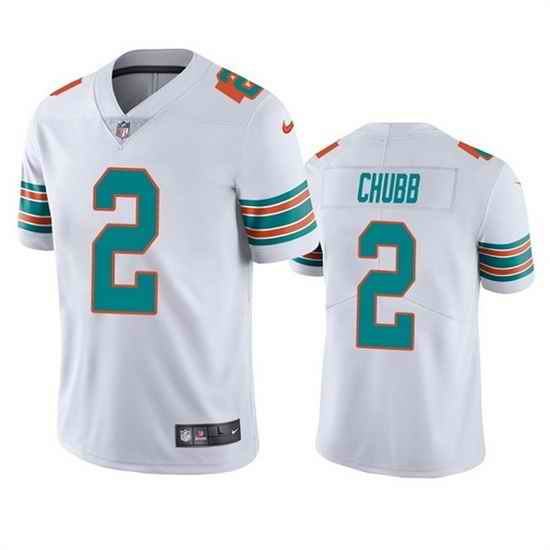 Men Miami Dolphins #2 Bradley Chubb White Color Rush Limited Stitched Football Jersey