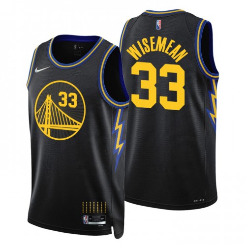 Golden State Golden State Warriors #33 James Wiseman Men’s Nike Black 2021/22 Swingman NBA Jersey – City Edition Men’s