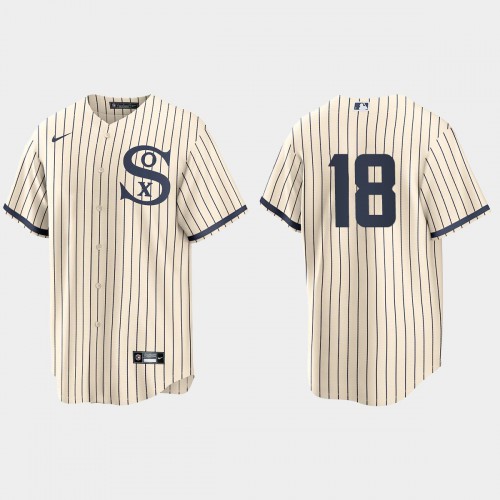 Chicago Chicago White Sox #18 Brian Goodwin Men’s Nike White 2021 Field of Dreams Game MLB Jersey Men’s