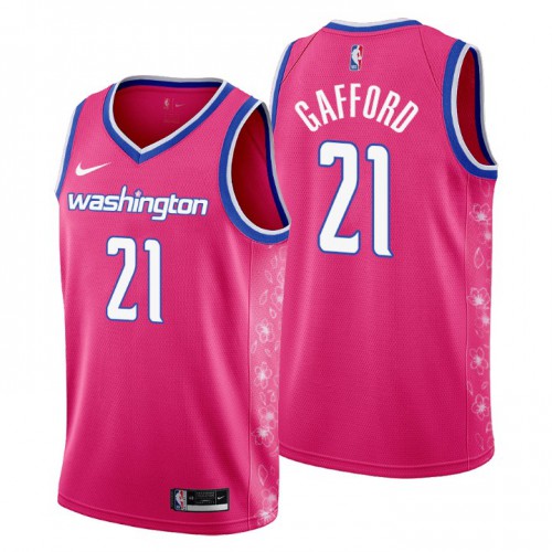 Nike Washington Wizards #21 Daniel Gafford Men’s 2022-23 City Edition NBA Jersey – Cherry Blossom Pink Men’s