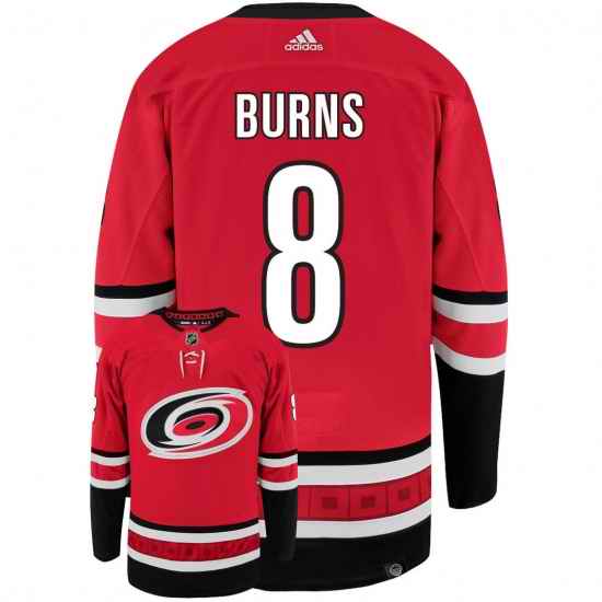 Men Carolina Hurricanes #8 Brent Burns Red Stitched Jersey