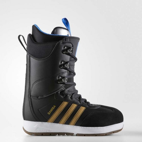 Mens Core Black/Metallic Gold/White Adidas Originals Samba Adv Boots Shoes 149YRQKX