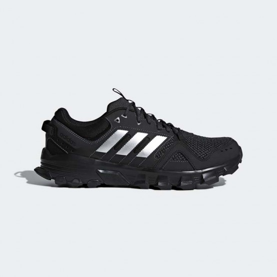 Mens Core Black/Matte Silver Adidas Rockadia Trail Running Shoes 202PNUJE
