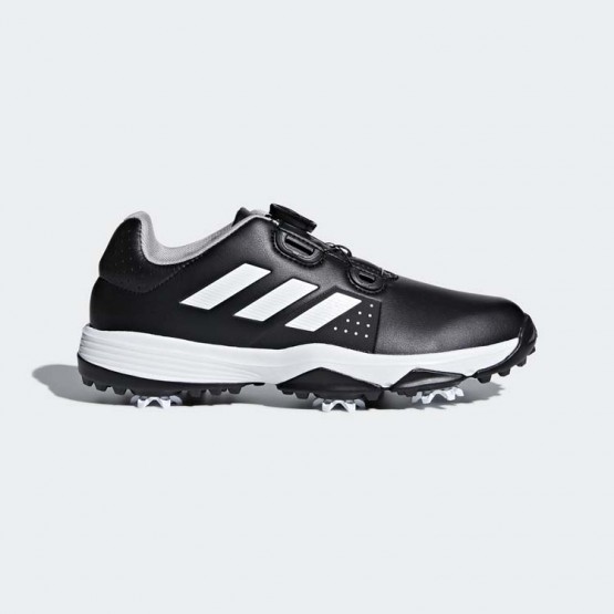 Kids Core Black/White/Grey Adidas Adipower Boa Golf Shoes 211FNDVB