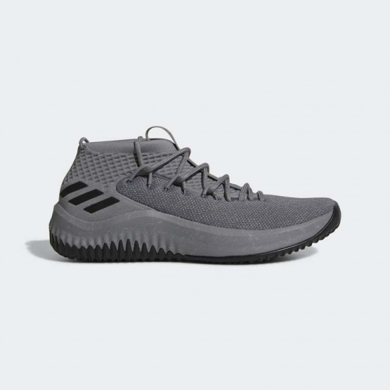 Mens Grey/Black Adidas Dame 4 Basketball Shoes 245VWTJI