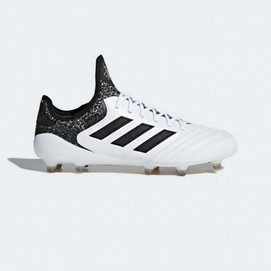 Mens White/Black/Tactile Gold Metallic Adidas Copa 18.1 Firm Ground Cleats Soccer Cleats 248FXNSZ
