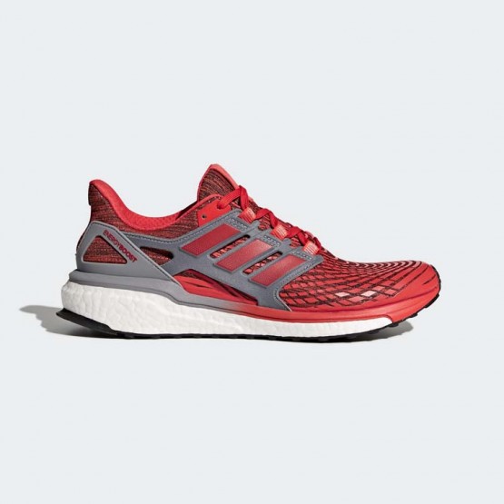 Mens Hi-res Red/Grey Adidas Energy Boost Running Shoes 258TUKFY