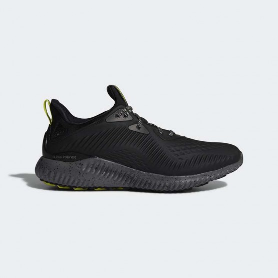 Mens Core Black/Semi Solar Yellow Adidas Alphabounce Em Ctd Running Shoes 311WTCDF