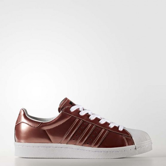 Womens Copper Metalic/White Adidas Originals Superstar Boost Shoes 374BFNJY