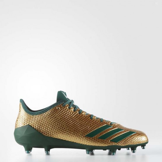 Mens Gold Metallic/Forest Adidas Adizero 5-star 6.0 Gold Cleats Football Cleats 464PFNXQ