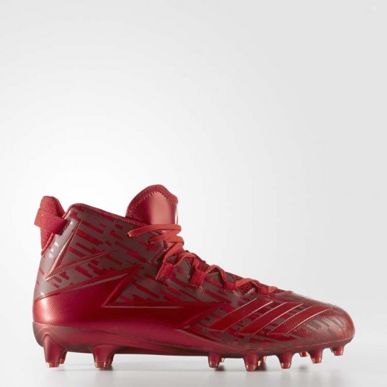Mens Power Red/University Red Adidas Freak X Kevlar Dipped Cleats Football Cleats 645CHING