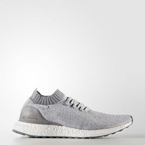 Mens Clear Grey/Mid Grey/Grey Adidas Ultraboost Uncaged Running Shoes 925JROYB