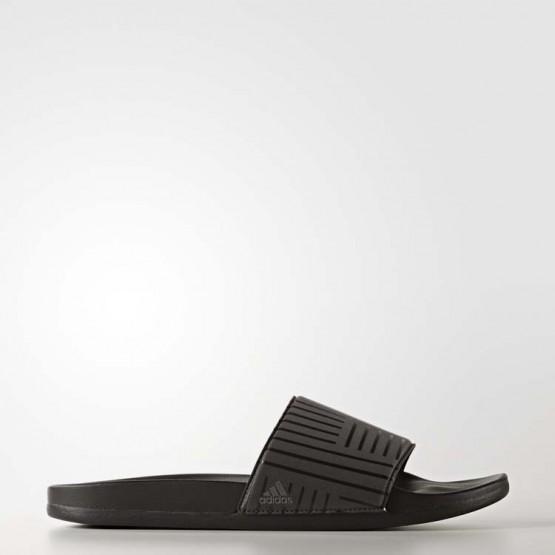 Mens Core Black/Night/Utility Black Adidas Adilette Cloudfoam Plus Graphic Slides Training Shoes 951ORIEU