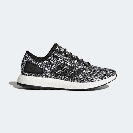 Mens Core Black/White Adidas Pureboost Running Shoes 985YGEZW