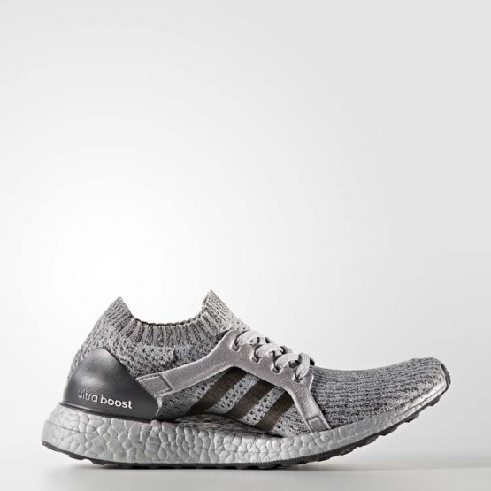 Womens Mid Grey/Solid Grey/Silver Metallic Adidas Ultraboost X Ltd Running Shoes 994LZAJV