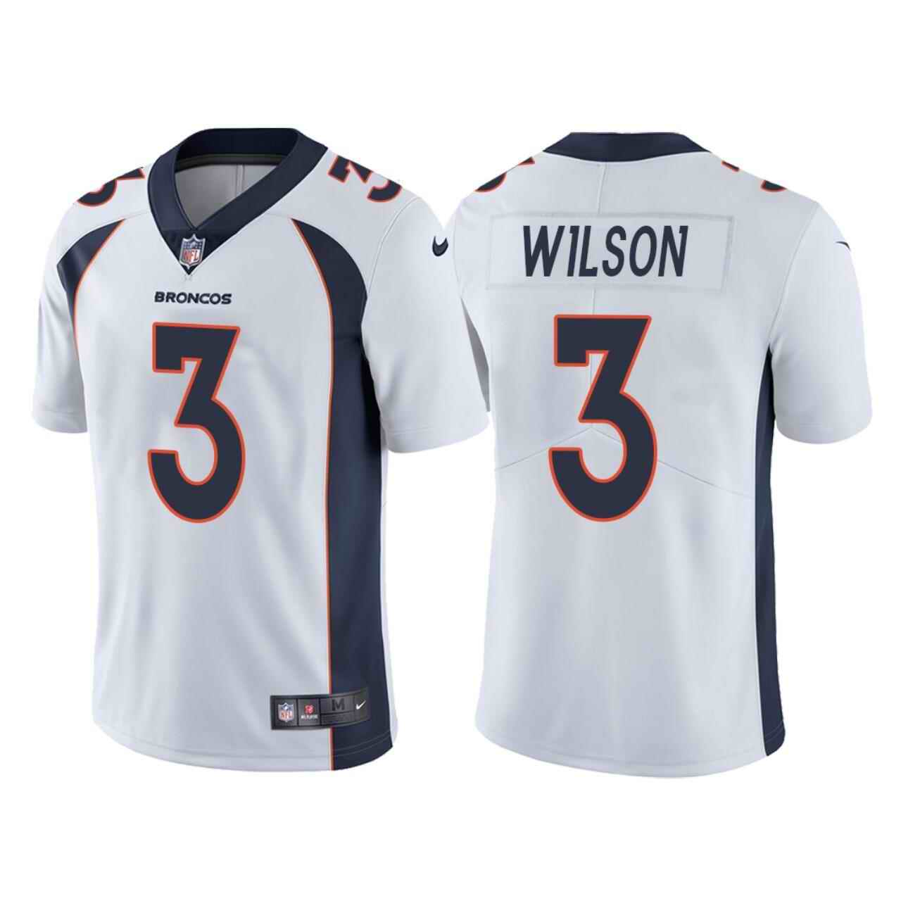 Men's Denver Broncos #3 Russell Wilson White Vapor Untouchable Limited Stitched Jersey->denver broncos->NFL Jersey