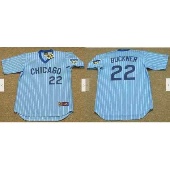 Men Chicago Cubs #22 Bill Buckner1978 Cooperstown Throwback Baseball Jersey->chicago cubs->MLB Jersey