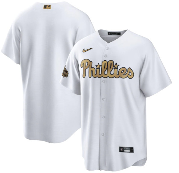 Men's Philadelphia Phillies Blank White 2022 All-Star Cool Base Stitched Baseball Jersey->pittsburgh pirates->MLB Jersey