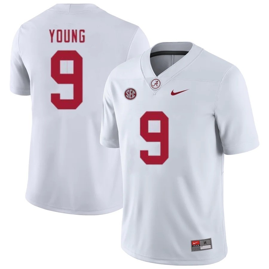 Men Alabama Crimson Tide #9 Young white jersey->los angeles rams->NFL Jersey
