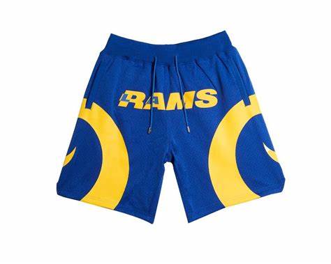 Los Angeles Rams blue short->women nba jersey->Women Jersey