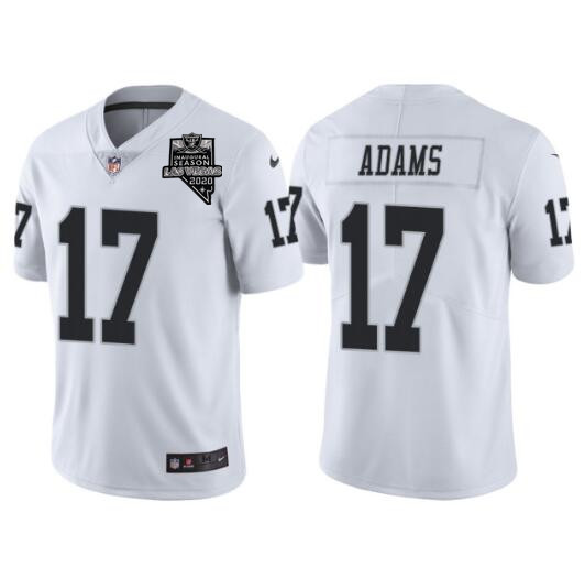 Men's Las Vegas Raiders #17 Davante Adams White With 2020 Inaugural Season Patch Vapor Limited Stitched Jersey->youth nba jersey->Youth Jersey