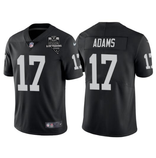 Men's Las Vegas Raiders #17 Davante Adams Black With 2020 Inaugural Season Patch Vapor Limited Stitched Jersey->las vegas raiders->NFL Jersey