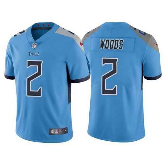 Youth Tennessee Titans #2 Robert Woods Blue Vapor Untouchable Limited Stitched Jersey->youth nfl jersey->Youth Jersey