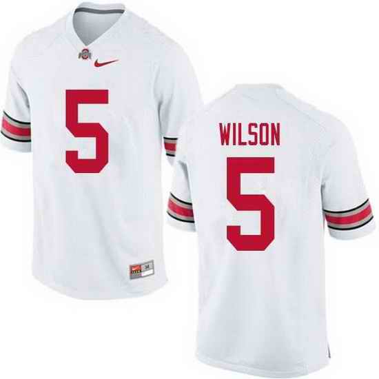 Youth Nike Ohio State Buckeyes Garrett Wilson #5 White College Football Jersey->ohio state buckeyes->NCAA Jersey