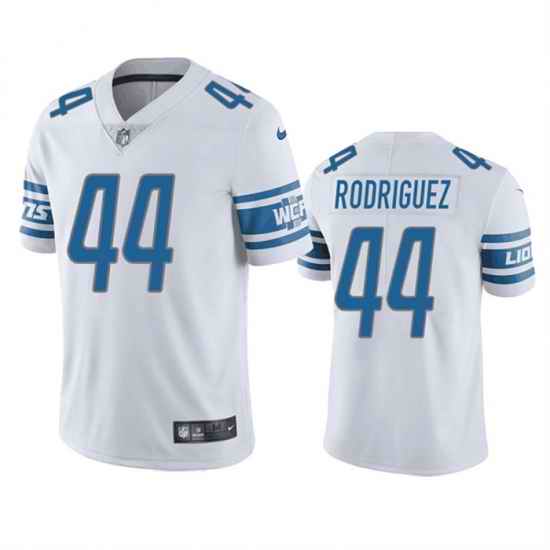 Men Detroit Lions #44 Malcolm Rodriguez White Vapor Untouchable Limited Stitched Jersey->detroit lions->NFL Jersey