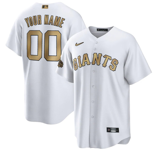 Men's San Francisco Giants Active Player Custom White 2022 All-Star Cool Base Stitched Baseball Jersey->san francisco giants->MLB Jersey