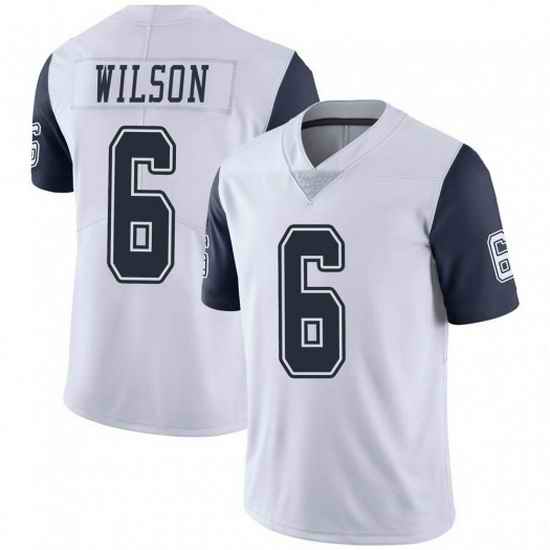 Youth Dallas Cowboys #6 Donavan Wilson White Thanksgiving Limited Stitched Jersey->youth nfl jersey->Youth Jersey