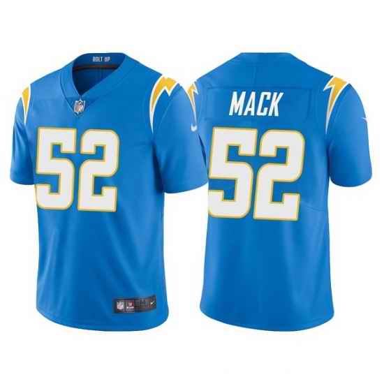 Men Los Angeles Chargers Khalil Mack #52 Powder Blue Vapor Limited Jersey->women nfl jersey->Women Jersey