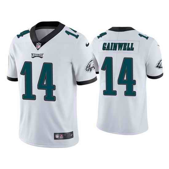 Youth Philadelphia Eagles #14 Kenneth Gainwell White Vapor Untouchable Limited Stitched Football Jersey->youth nfl jersey->Youth Jersey