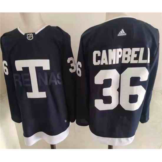 Men's Toronto Maple Leafs #36 Jack Campbell Navy 2022 NHL Heritage Classic Adidas Jersey->toronto maple leafs->NHL Jersey