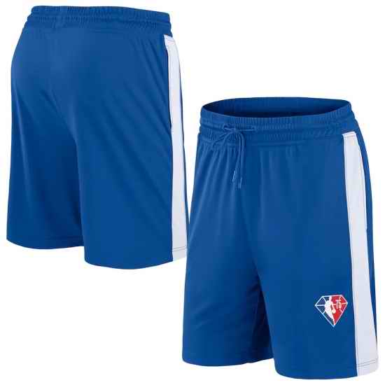 Men Philadelphia 76ers Blue Shorts->nba shorts->NBA Jersey