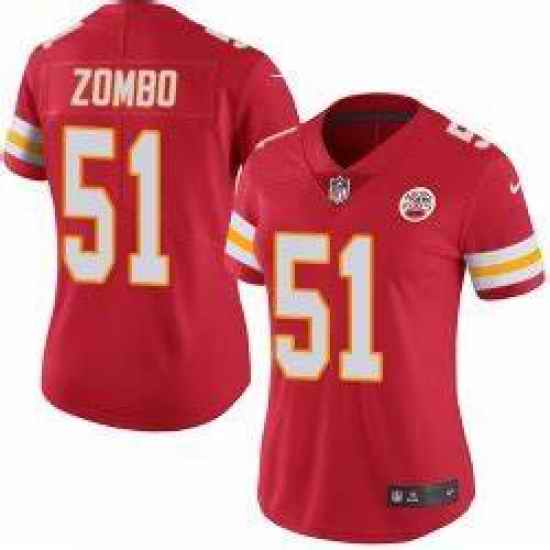 Women Nike Kansas City Chiefs #51 Frank Zombo Red Vapor Untouchable Limited Player NFL Jersey->women nfl jersey->Women Jersey