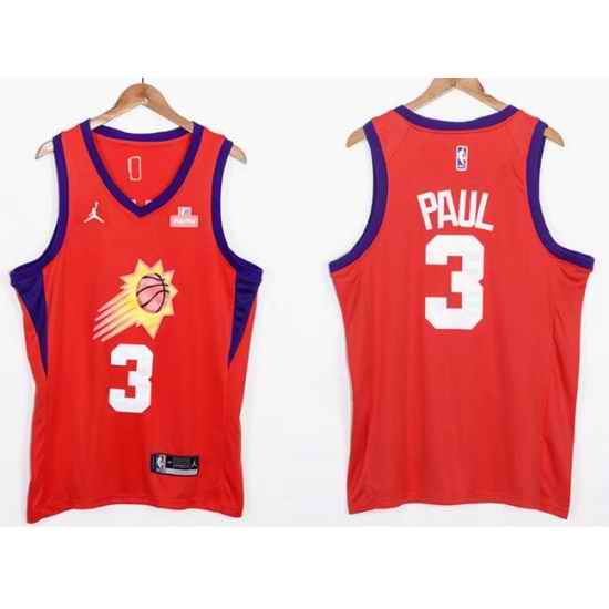 Men Phoenix Suns Chris Paul #3 Orange 2021 2022 City Edition Nike Stitched Jersey->orlando magic->NBA Jersey