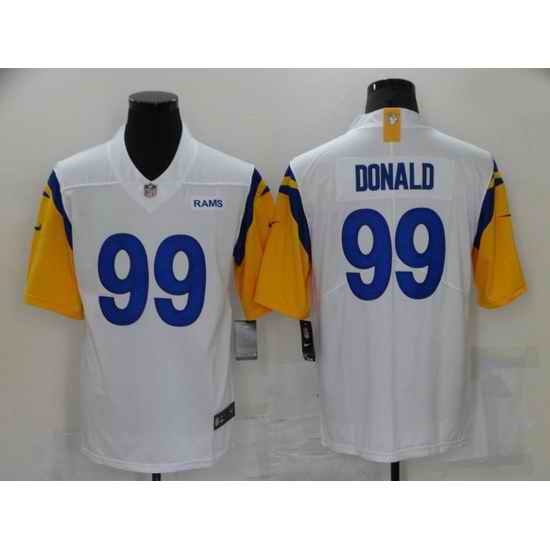 Youth Los Angeles Rams #99 Aaron Donald White Vapor Untouchable Limited Jersey->youth nfl jersey->Youth Jersey
